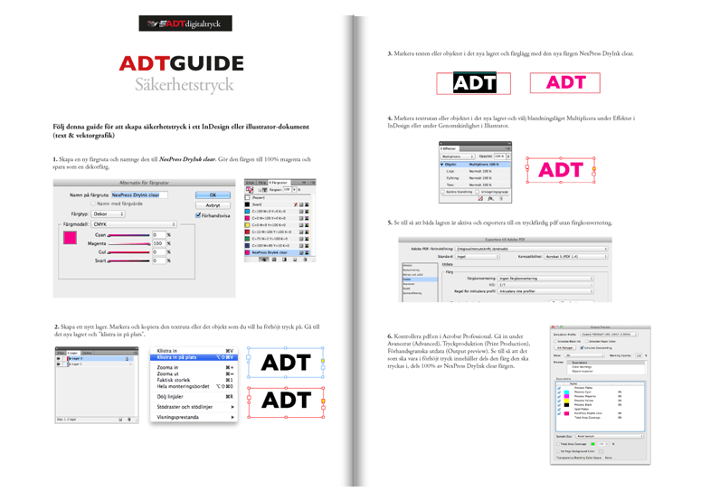 ADT digitaltryck säkerhetstryck