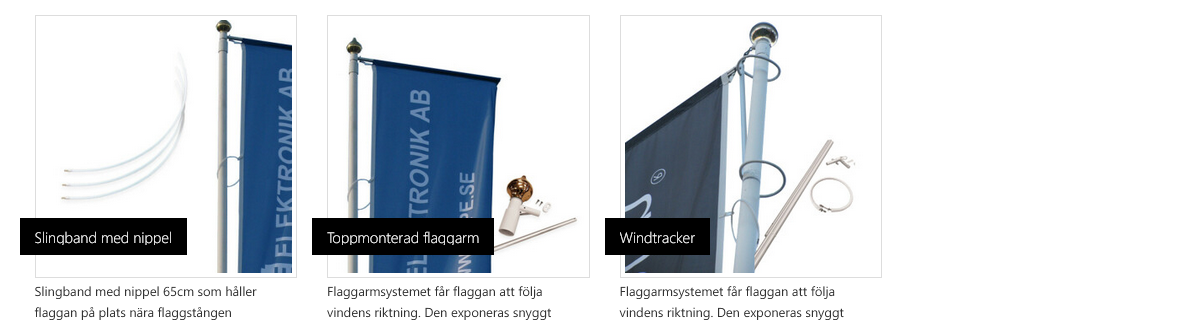 Windtracker Banner Bar Order Flag Accessories Flaggarm för utsträckt flagga Synligt motoiv Flaggarm för utsträckt flagga Synligt motoiv