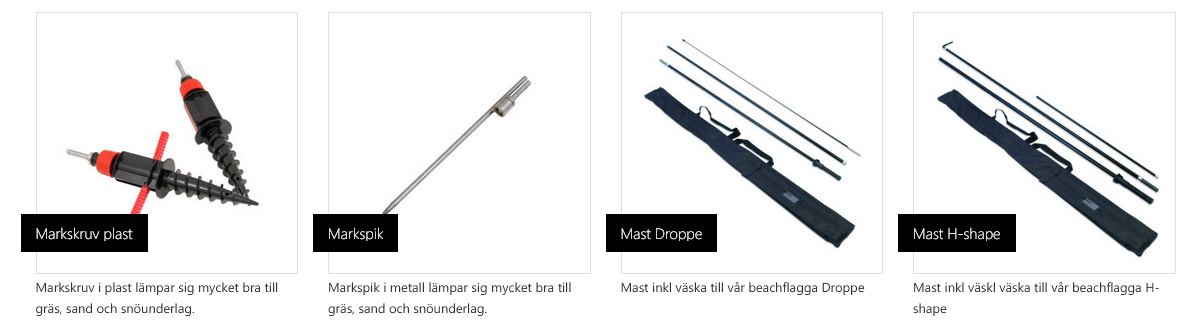 beach flag accessories order from sweden markskruv markspik mast droppe mast h-shape Markskruv Markspik Mast droppe Mast H-shape